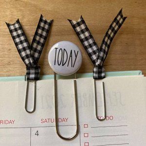 Today Farmhouse Style Planner Clip Jumbo Paperclip